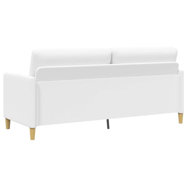 Grote foto vidaxl bank met opslag wit 192 x 78 x 87 cm polyester huis en inrichting bankstellen