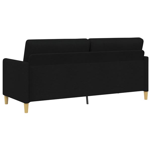 Grote foto vidaxl bank met opslag zwart 192 x 78 x 87 cm polyester huis en inrichting bankstellen