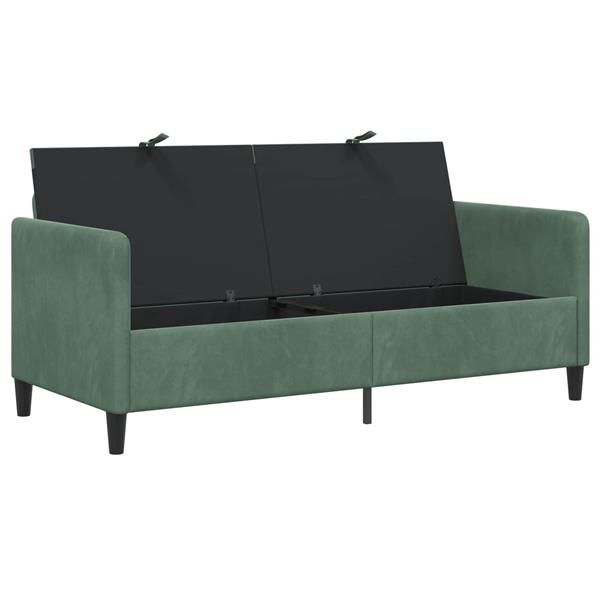 Grote foto vidaxl bank met opslag zeegroen 172 x 78 x 87 cm polyester huis en inrichting bankstellen