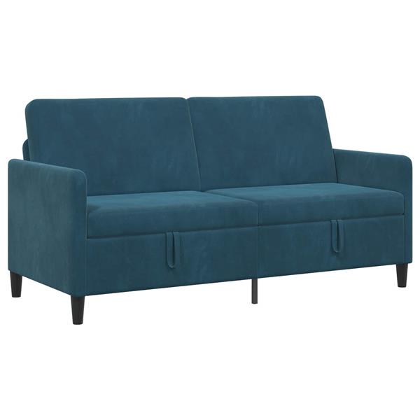 Grote foto vidaxl bank met opslag blauw 172 x 78 x 87 cm polyester huis en inrichting bankstellen