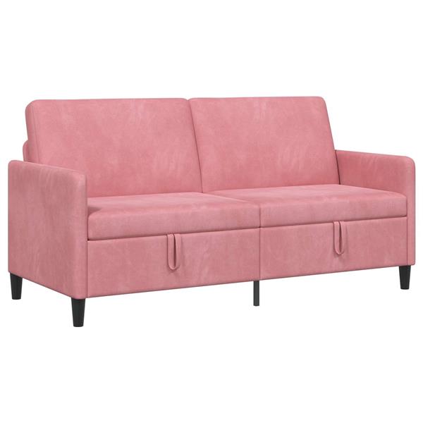 Grote foto vidaxl bank met opslag roze 172 x 78 x 87 cm polyester huis en inrichting bankstellen