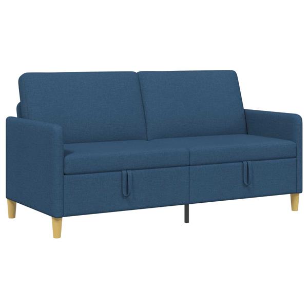 Grote foto vidaxl bank met opslag blauw 172 x 78 x 87 cm polyester huis en inrichting bankstellen