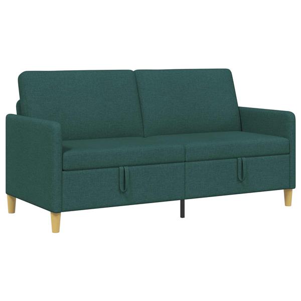Grote foto vidaxl bank met opslag donkergroen 172 x 78 x 87 cm polyester huis en inrichting bankstellen