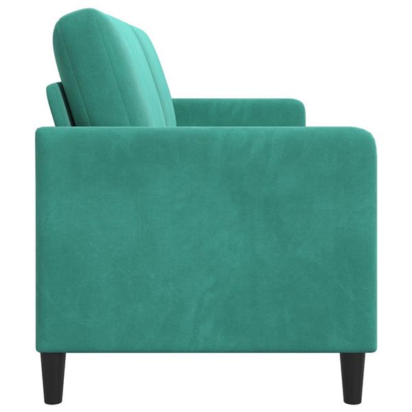 Grote foto vidaxl bank met opslag turquoise 152 x 78 x 87 cm polyester huis en inrichting bankstellen