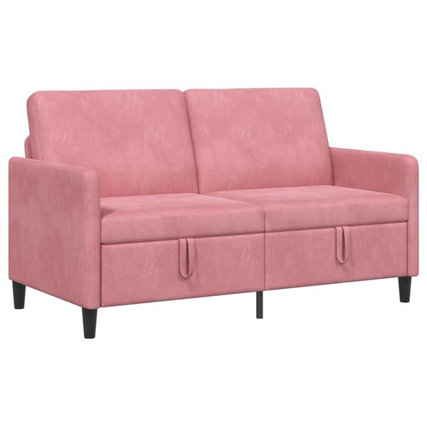Grote foto vidaxl bank met opslag roze 152 x 78 x 87 cm polyester huis en inrichting bankstellen