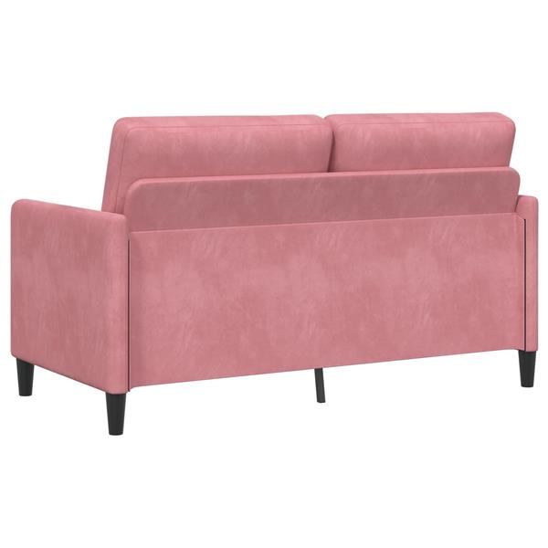 Grote foto vidaxl bank met opslag roze 152 x 78 x 87 cm polyester huis en inrichting bankstellen