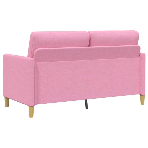 Grote foto vidaxl bank met opslag roze 152 x 78 x 87 cm polyester huis en inrichting bankstellen