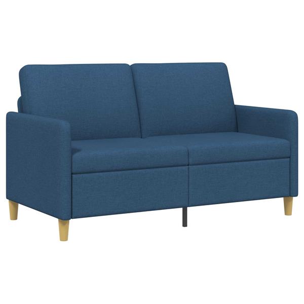 Grote foto vidaxl bank met opslag blauw 152 x 78 x 87 cm polyester huis en inrichting bankstellen