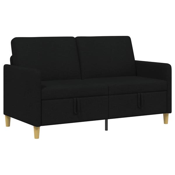 Grote foto vidaxl bank met opslag zwart 152 x 78 x 87 cm polyester huis en inrichting bankstellen