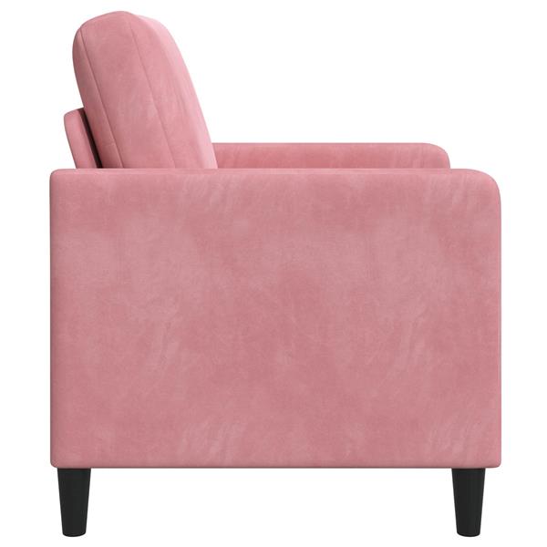 Grote foto vidaxl bank met opslag roze 122 x 78 x 87 cm polyester huis en inrichting bankstellen