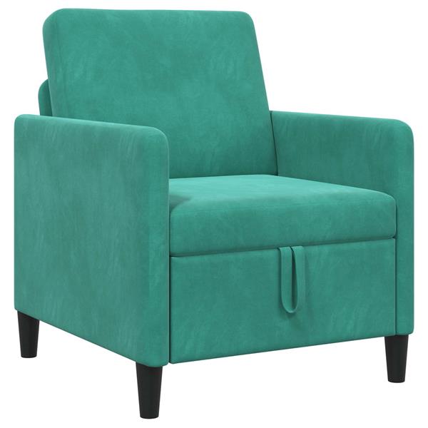 Grote foto vidaxl bank met opslag turquoise 72 x 78 x 87 cm polyester huis en inrichting bankstellen