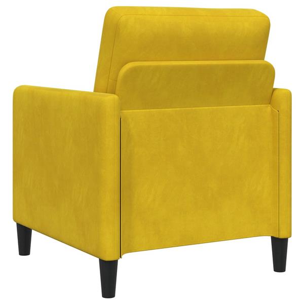 Grote foto vidaxl bank met opslag geel 72 x 78 x 87 cm polyester huis en inrichting bankstellen