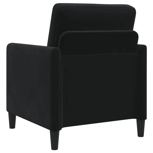 Grote foto vidaxl bank met opslag zwart 72 x 78 x 87 cm polyester huis en inrichting bankstellen