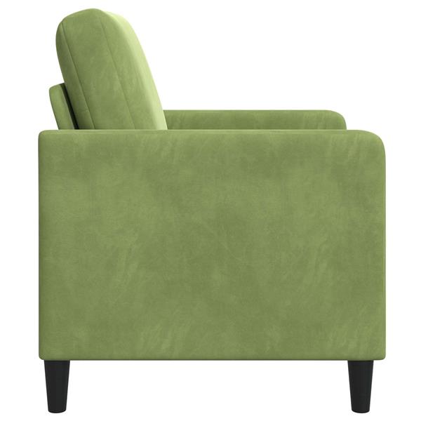 Grote foto vidaxl bank met opslag lichtgroen 72 x 78 x 87 cm polyester huis en inrichting bankstellen