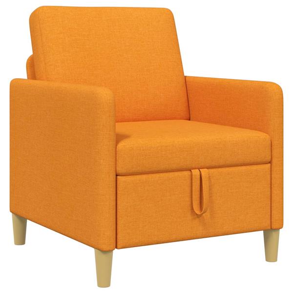 Grote foto vidaxl bank met opslag donkergeel 72 x 78 x 87 cm polyester huis en inrichting bankstellen