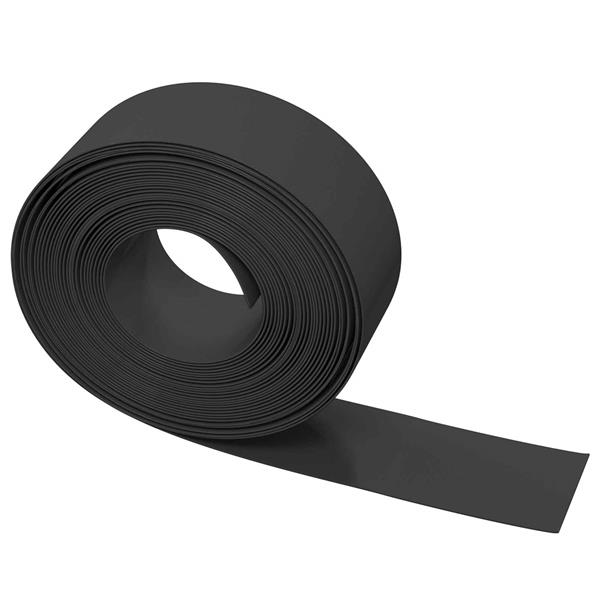 Grote foto vidaxl gazonrand 25 m 20 cm pe zwart tuin en terras tuindecoratie