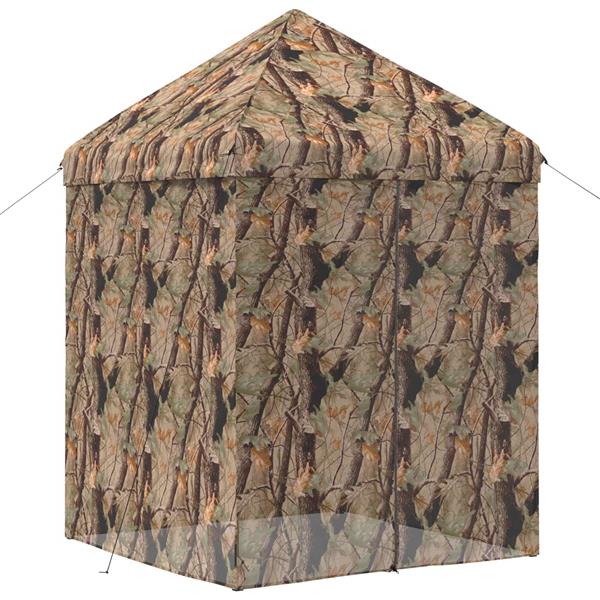Grote foto vidaxl pop up gazebo met 4 zijwanden 3 x 3 m bos camouflage tuin en terras overige tuin en terras