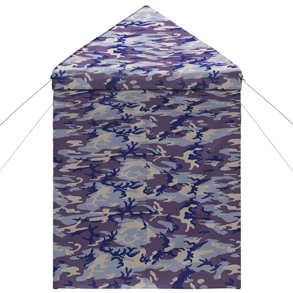 Grote foto vidaxl pop up gazebo met 4 zijwanden 2 x 2 m blauw camouflage tuin en terras overige tuin en terras