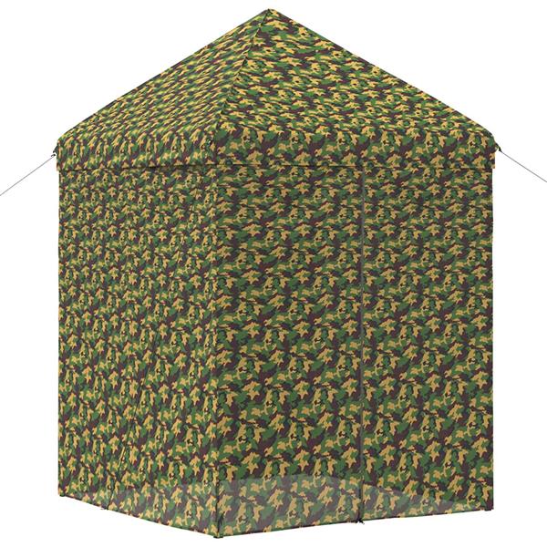 Grote foto vidaxl tent met 4 zijwanden 2 9 x 2 9 m leger camouflage tuin en terras overige tuin en terras