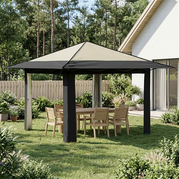 Grote foto vidaxl gazebo zonder zijwand cr me en antraciet tuin en terras overige tuin en terras