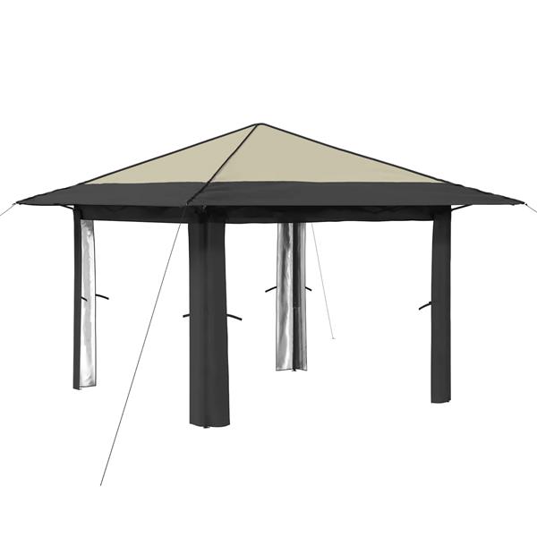 Grote foto vidaxl gazebo zonder zijwand cr me en antraciet tuin en terras overige tuin en terras