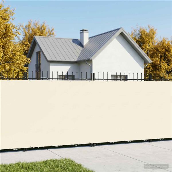 Grote foto vidaxl balkonscherm 1 8 x 25 m stof met pu coating cr mekleurig tuin en terras overige tuin en terras