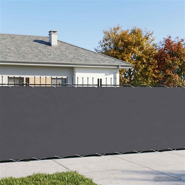 Grote foto vidaxl balkonscherm 1 8 x 15 m stof met pu coating antraciet tuin en terras overige tuin en terras