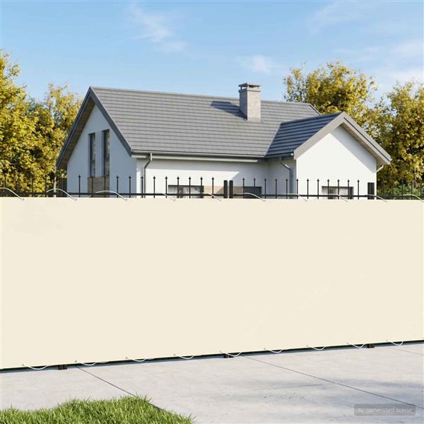 Grote foto vidaxl balkonscherm 1 5 x 25 m stof met pu coating cr mekleurig tuin en terras overige tuin en terras