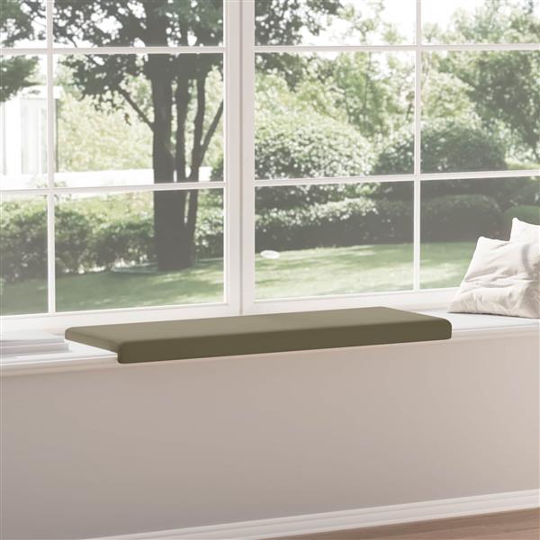 Grote foto vidaxl bankkussen textured velvet kaki diepte 35 cm huis en inrichting woningdecoratie