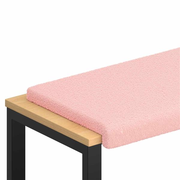 Grote foto vidaxl bankkussen sherpa stof roze diepte 35 cm huis en inrichting woningdecoratie
