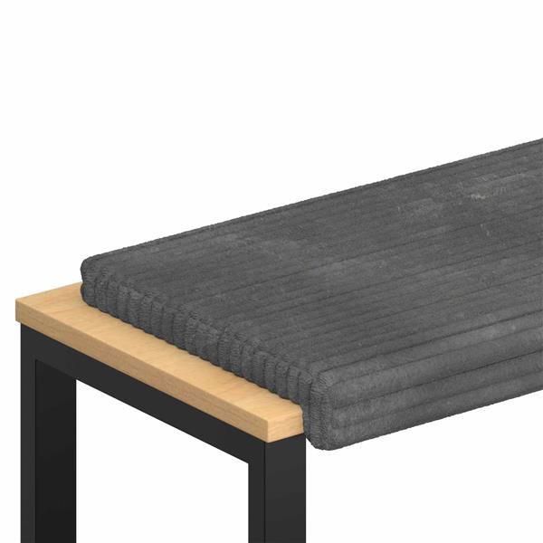 Grote foto vidaxl bankkussen pluche corduroy lichtgrijs diepte 35 cm huis en inrichting woningdecoratie