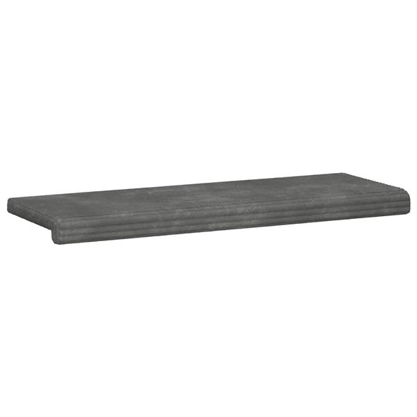 Grote foto vidaxl bankkussen pluche corduroy lichtgrijs diepte 35 cm huis en inrichting woningdecoratie