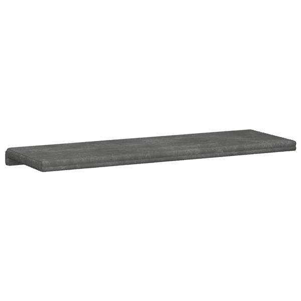 Grote foto vidaxl bankkussen pluche corduroy lichtgrijs diepte 35 cm huis en inrichting woningdecoratie