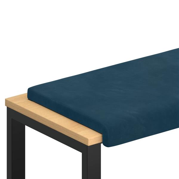 Grote foto vidaxl bankkussen fluweel blauw diepte 35 cm huis en inrichting woningdecoratie