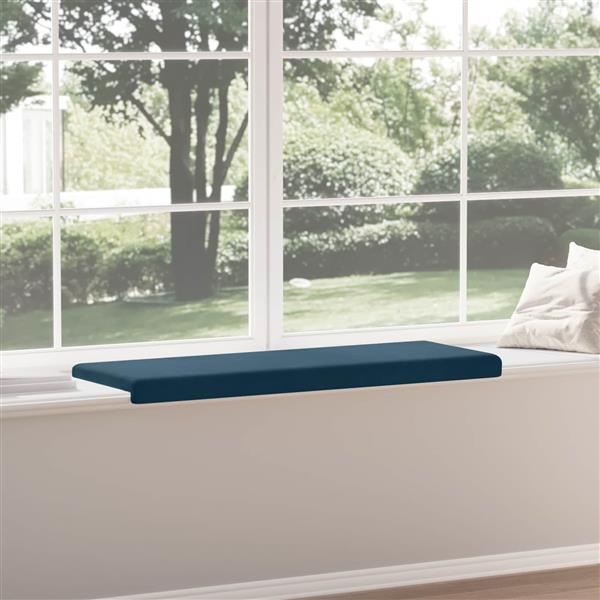 Grote foto vidaxl bankkussen fluweel blauw diepte 35 cm huis en inrichting woningdecoratie