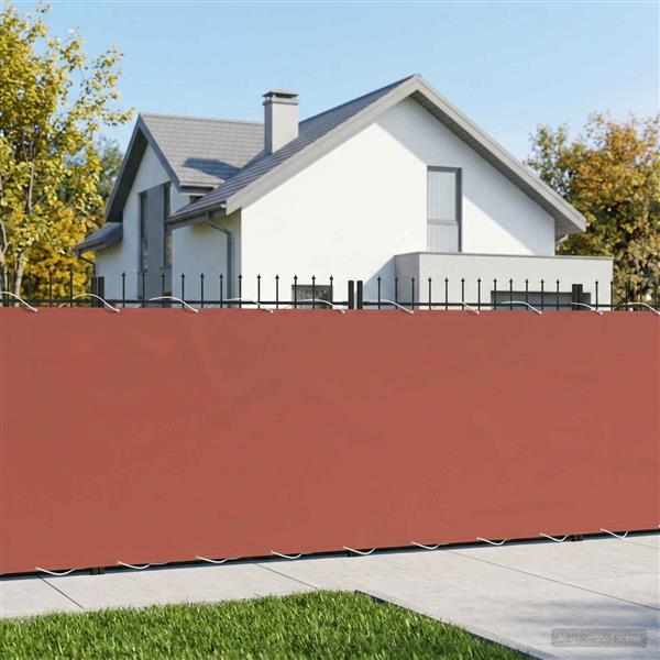 Grote foto vidaxl balkon privacy scherm 150 x 600 cm stof met pu coating tuin en terras overige tuin en terras