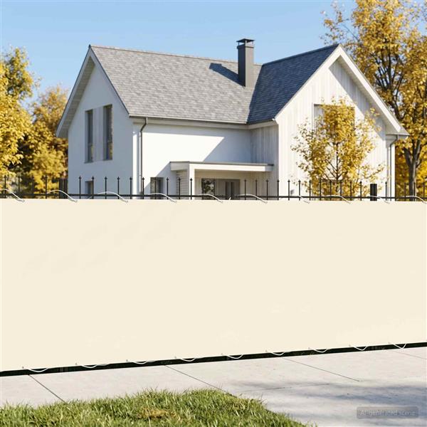 Grote foto vidaxl balkon privacy scherm 150 x 400 cm stof met pu coating tuin en terras overige tuin en terras