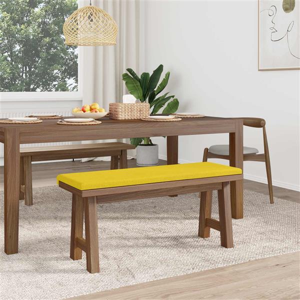 Grote foto vidaxl bankkussen stof lichtgeel diepte 35 cm huis en inrichting woningdecoratie