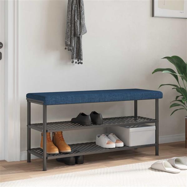 Grote foto vidaxl bankkussen stof blauw diepte 35 cm huis en inrichting woningdecoratie