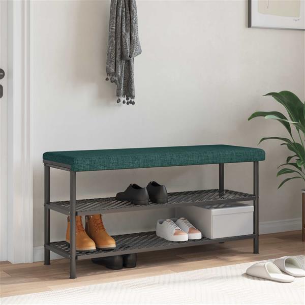Grote foto vidaxl bankkussen stof donkergroen diepte 35 cm huis en inrichting woningdecoratie