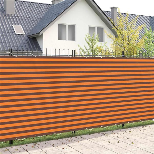 Grote foto vidaxl balkon privacy scherm 180 x 200 cm stof met pu coating tuin en terras overige tuin en terras