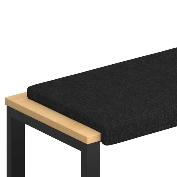 Grote foto vidaxl bankkussen stof zwart diepte 35 cm huis en inrichting woningdecoratie
