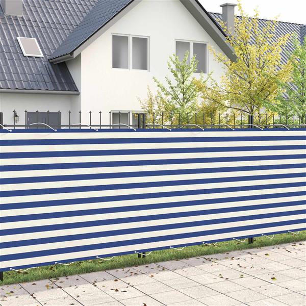Grote foto vidaxl balkon privacy scherm 150 x 700 cm stof met pu coating tuin en terras overige tuin en terras