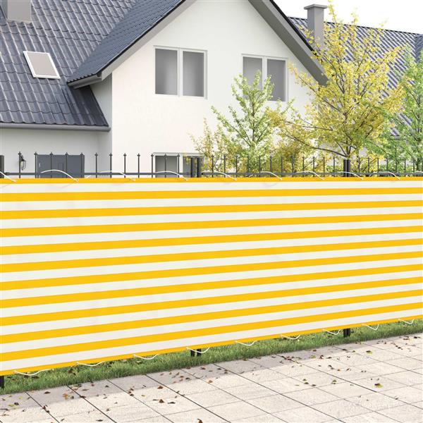 Grote foto vidaxl balkon privacy scherm 180 x 400 cm stof met pu coating tuin en terras overige tuin en terras