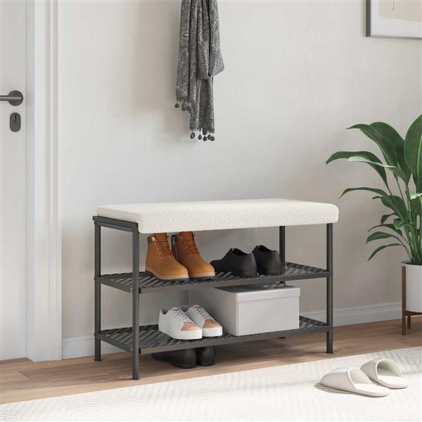 Grote foto vidaxl bankkussen sherpa stof cr mekleurig diepte 35 cm huis en inrichting woningdecoratie