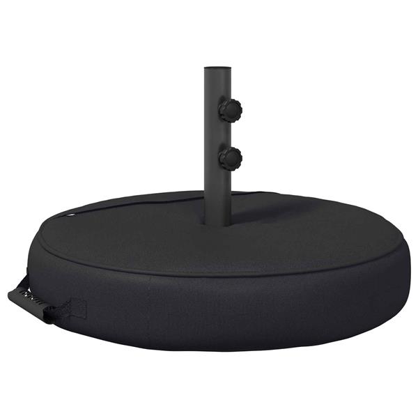 Grote foto vidaxl patio parasolvoet 60 x 60 cm staal zwart tuin en terras overige tuin en terras