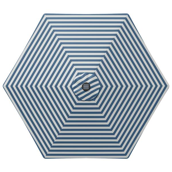 Grote foto vidaxl tuinparasol met led lampen en voet 270 x 270 cm polyester tuin en terras overige tuin en terras