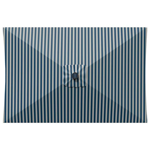 Grote foto vidaxl tuinparasol met led lampen en voet 200 x 300 cm polyester tuin en terras overige tuin en terras