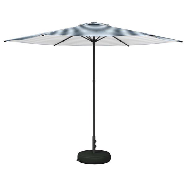 Grote foto vidaxl tuinparasol met basis 300 x 300 cm polyester rechthoekig tuin en terras overige tuin en terras