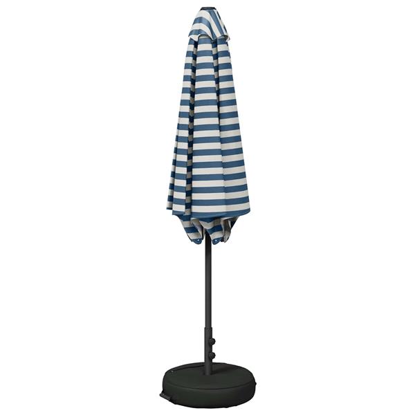 Grote foto vidaxl tuinparasol met basis 300 x 300 cm polyester rechthoekig tuin en terras overige tuin en terras